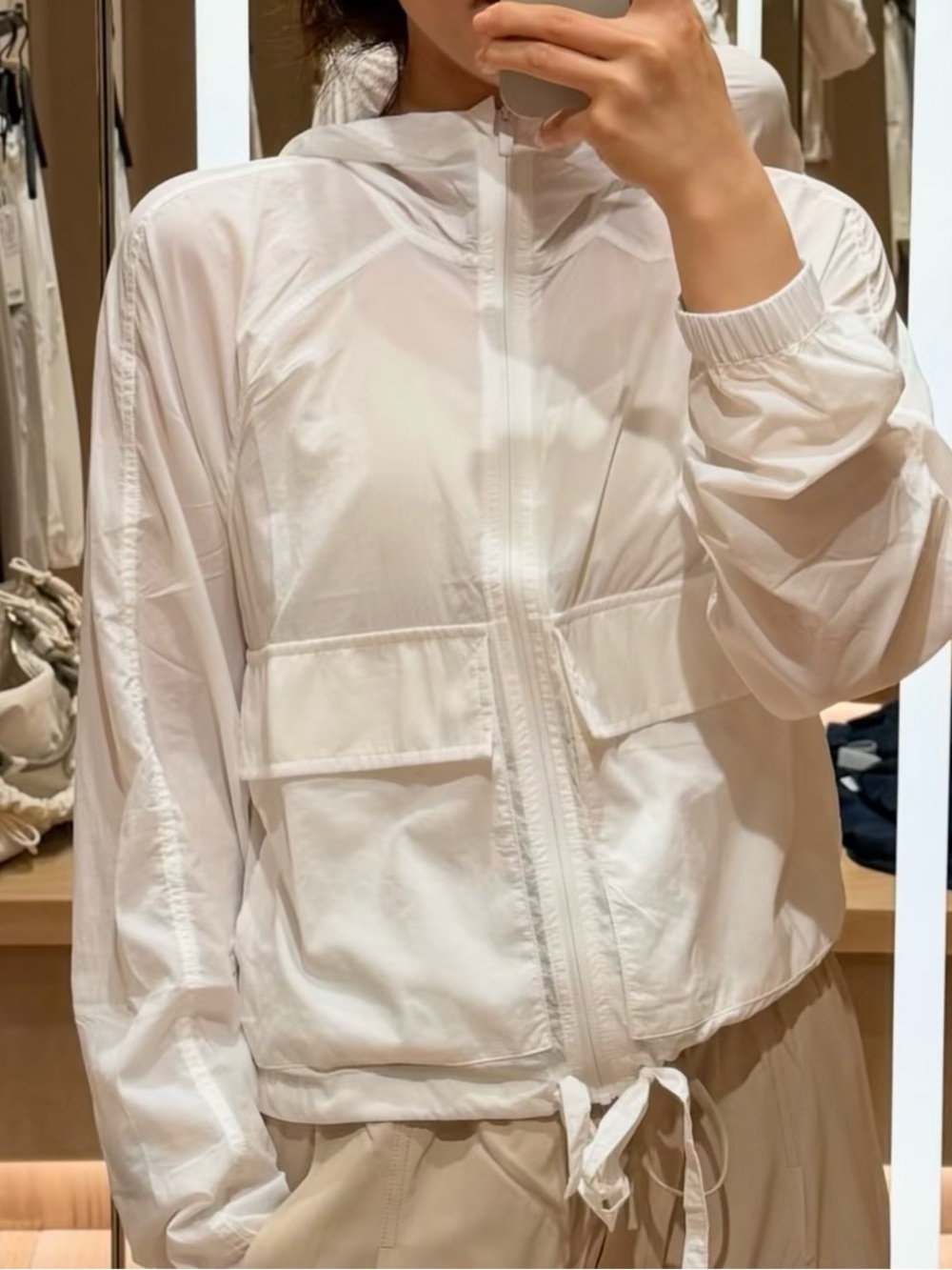 Lululemon Lightweight White UV PROTECTIVE Jacket